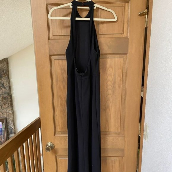 Lulu's Like a Dream Black Halter Mermaid Maxi Dress - Picture 3 of 4